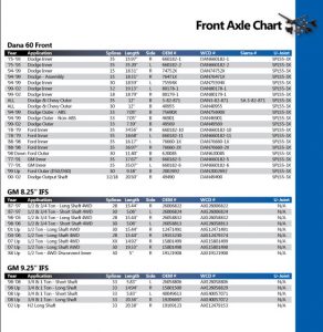 Front-Axle-Shafts - West Coast Differentials