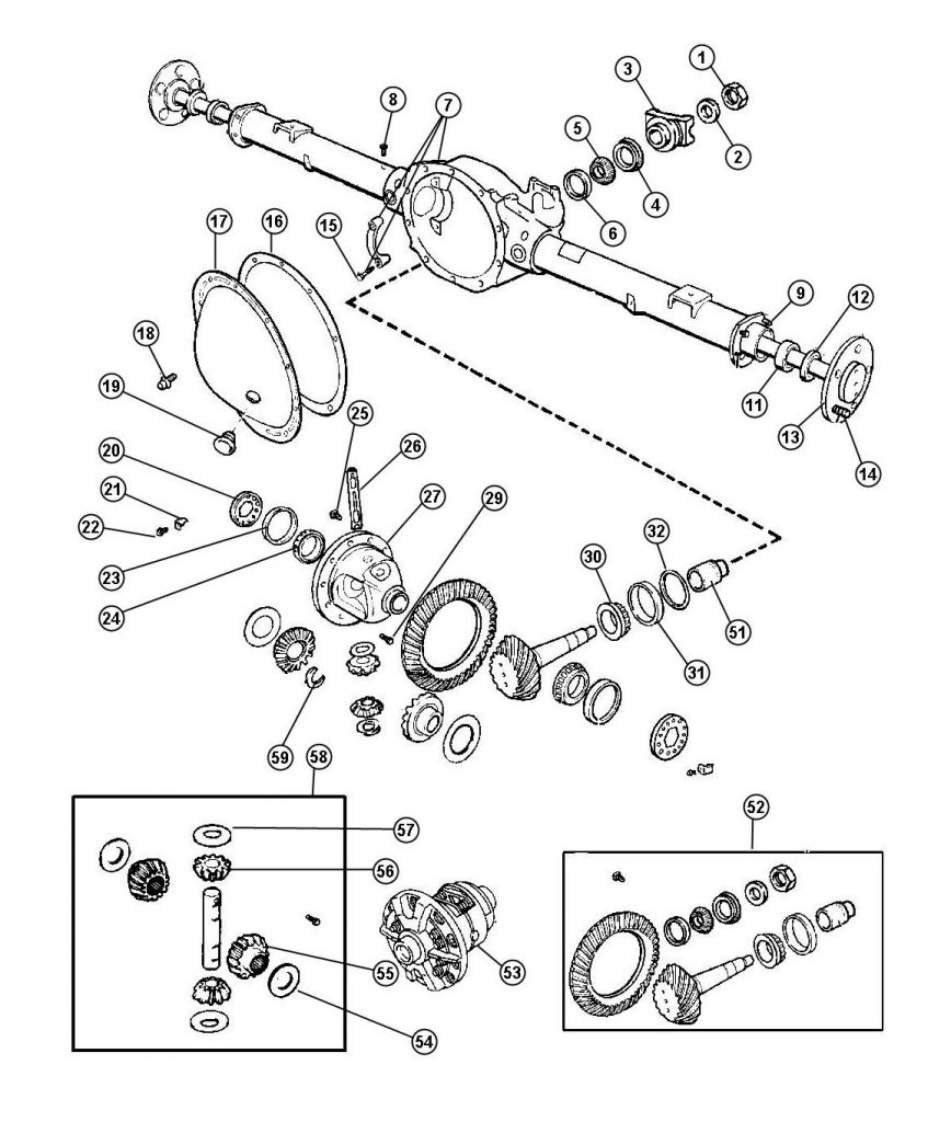 Chrysler 8 25 differential parts west coast differentials