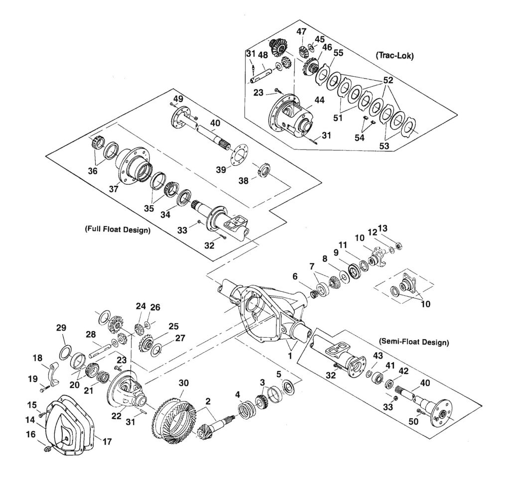 Ford Dana 60 Parts Diagram