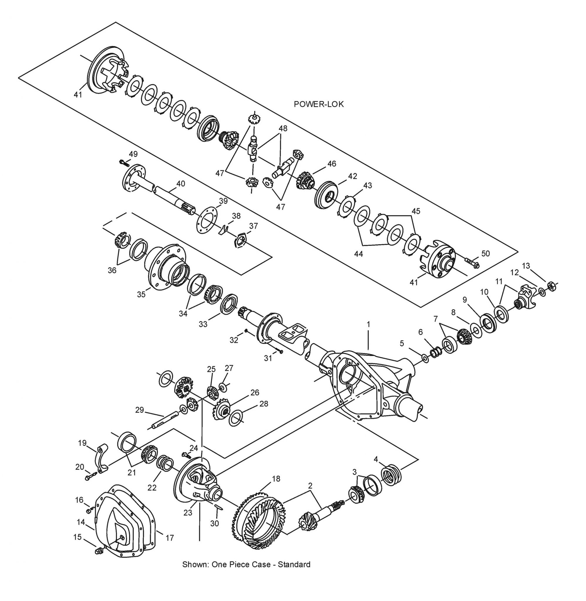 Rear Differential Parts Diagram