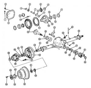 Ford 10.25 and 10.5 Rear Axle - Parts Diagram