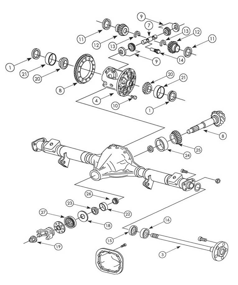 Ford 9 75 Differential Parts West Coast Differentials